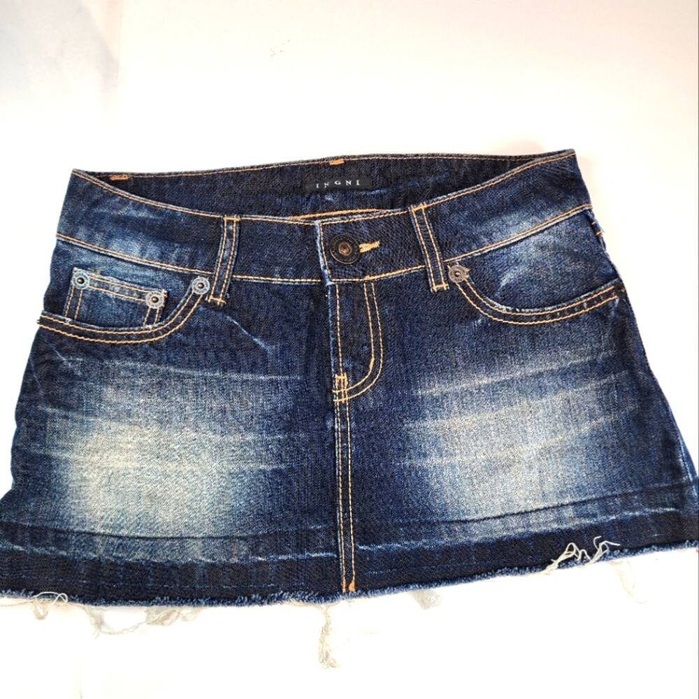 Ingrid Denim Short Mini Skirt for Girls Pre-Owned Skirt Gift for‎ Her Size M
